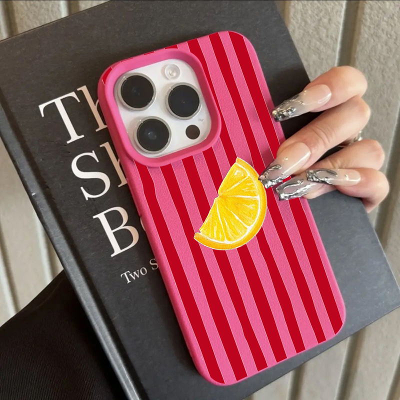 Phone Cases For Iphone 16 - Fashion Lemon Pattern TPU Silicone Phone