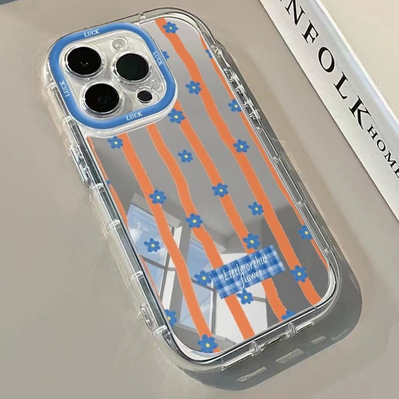 Blue Striped Flowers Pattern M - Phone Cases Blue 리뷰 및 가격