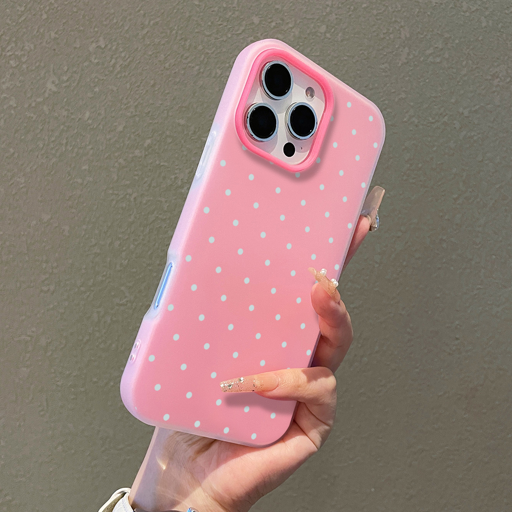 Adorable Light Blue Polka Dot  - Phone Cases Blue 리뷰 및 가격