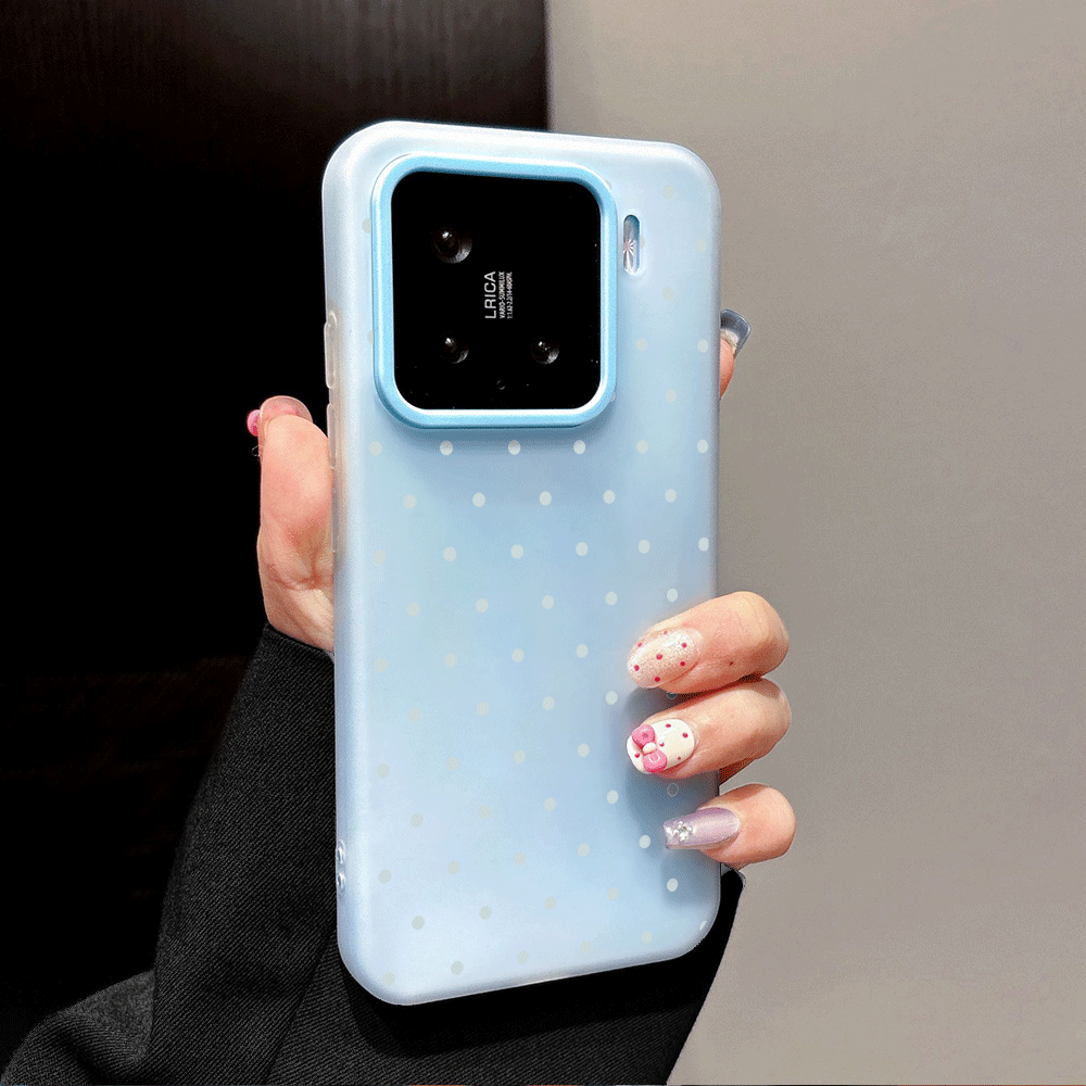 Adorable Light Blue Polka Dot  - Phone Cases Blue 리뷰 및 가격