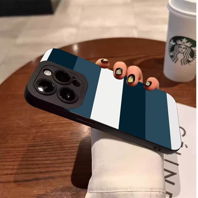 Blue White Striped Pattern Pho - Phone Cases Blue 리뷰 및 가격