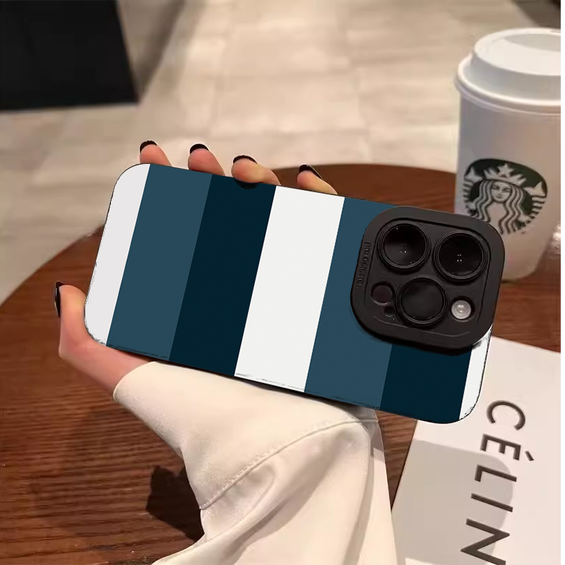 Blue White Striped Pattern Pho - Phone Cases Blue 리뷰 및 가격