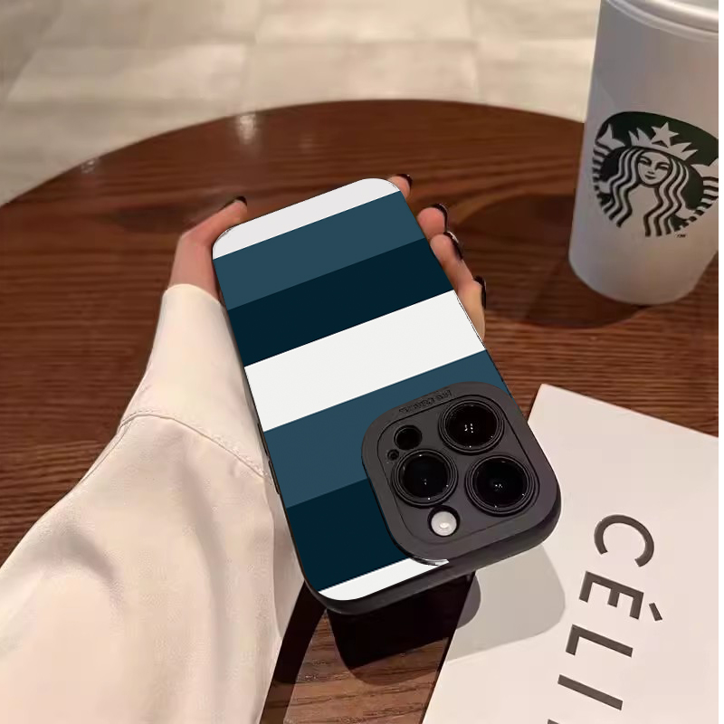 Blue White Striped Pattern Pho - Phone Cases Blue 리뷰 및 가격