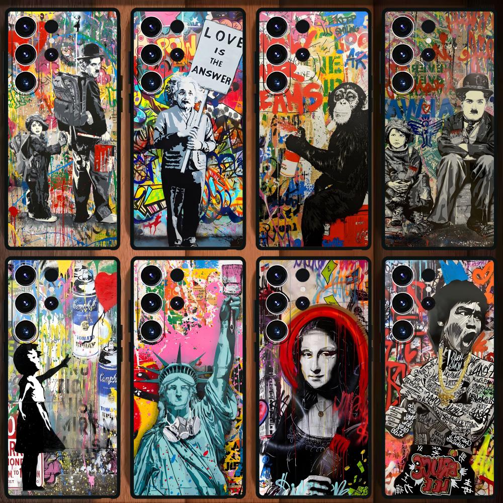 Banksy Graffiti Art  Phone Cas - Phone Cases Samsung 리뷰 및 가격