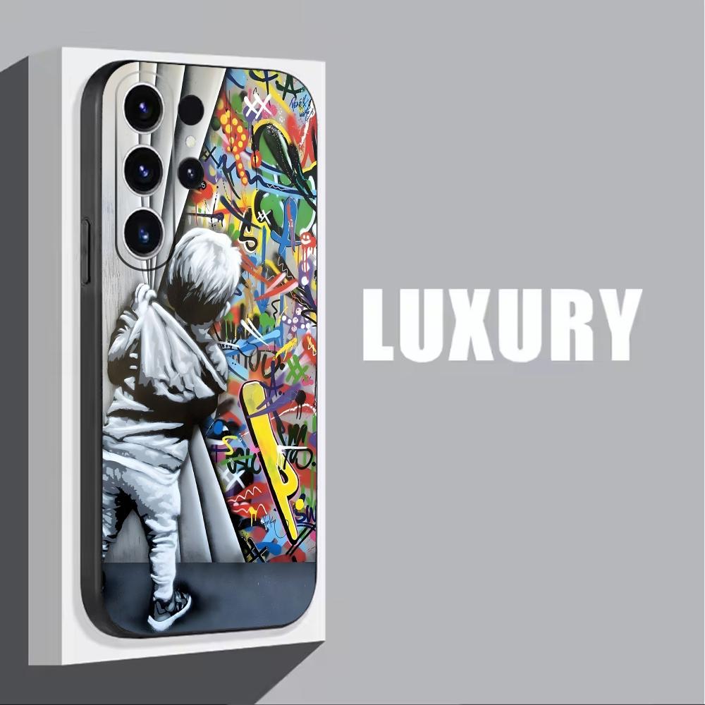 Banksy Graffiti Art  Phone Cas - Phone Cases Samsung 리뷰 및 가격