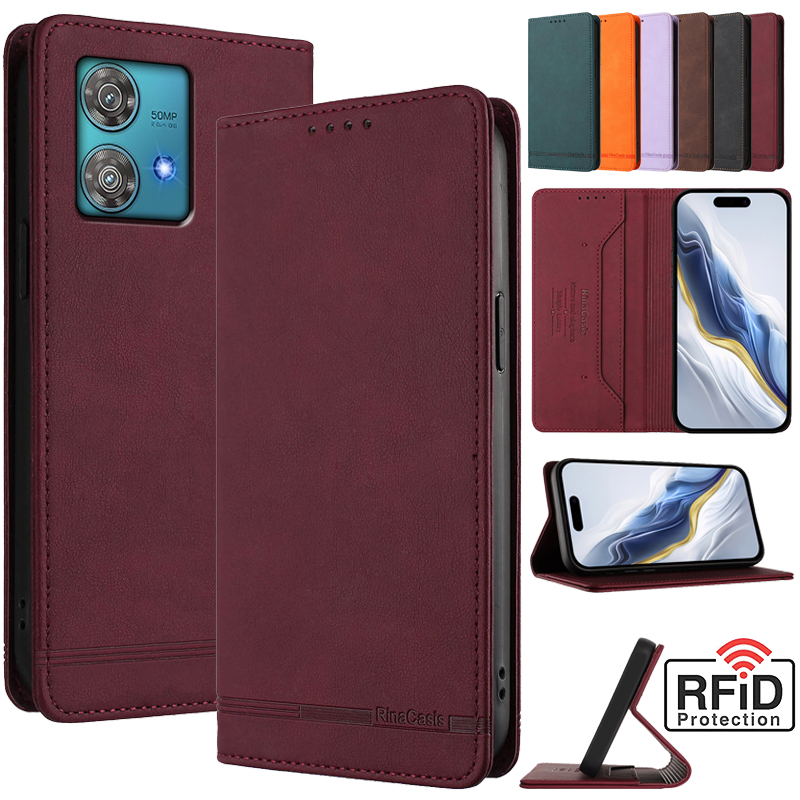 Leather Retro Anti-theft Walle - Phone Cases Motorola Edge 2025 리뷰 및 가격