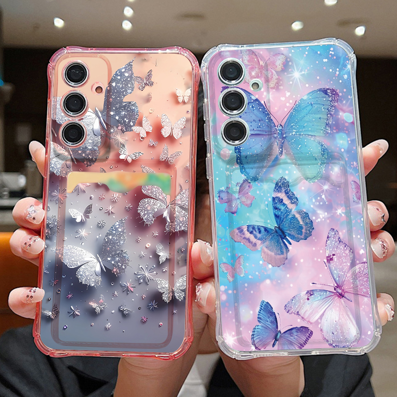 Dream Butterfly Pattern Clear  - Phone Cases Samsung S25 Fe 리뷰 및 가격