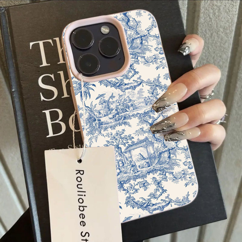 Fashion Blue White Porcelain P - Phone Cases Blue 리뷰 및 가격