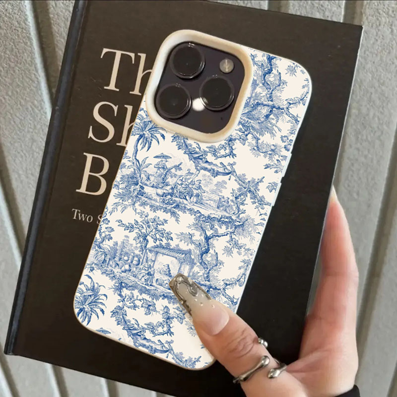 Fashion Blue White Porcelain P - Phone Cases Blue 리뷰 및 가격