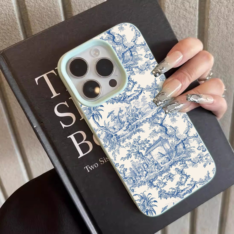Fashion Blue White Porcelain P - Phone Cases Blue 리뷰 및 가격