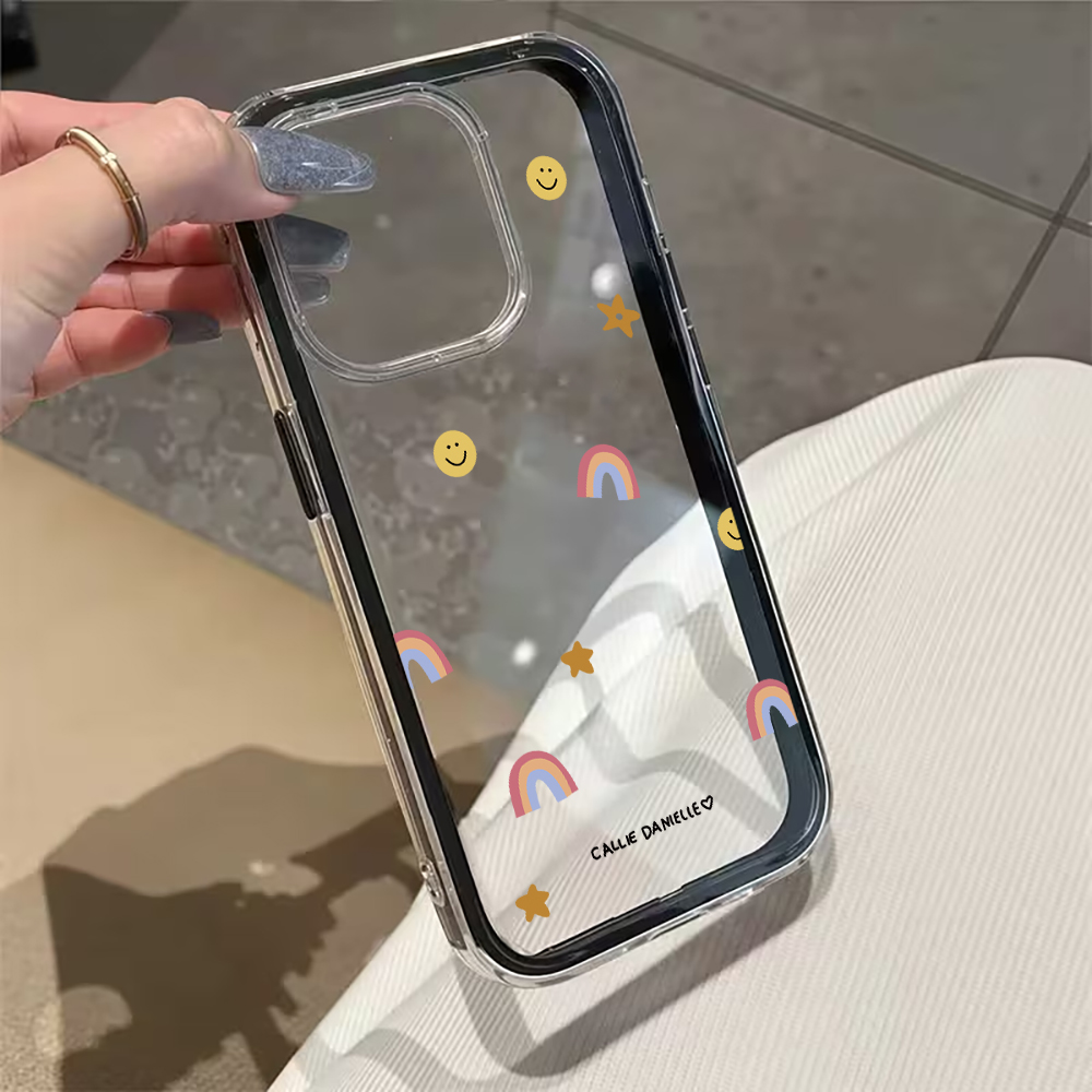 Cute Rainbow Clear Phone Case  - Phone Cases For Iphone 16 리뷰 및 가격