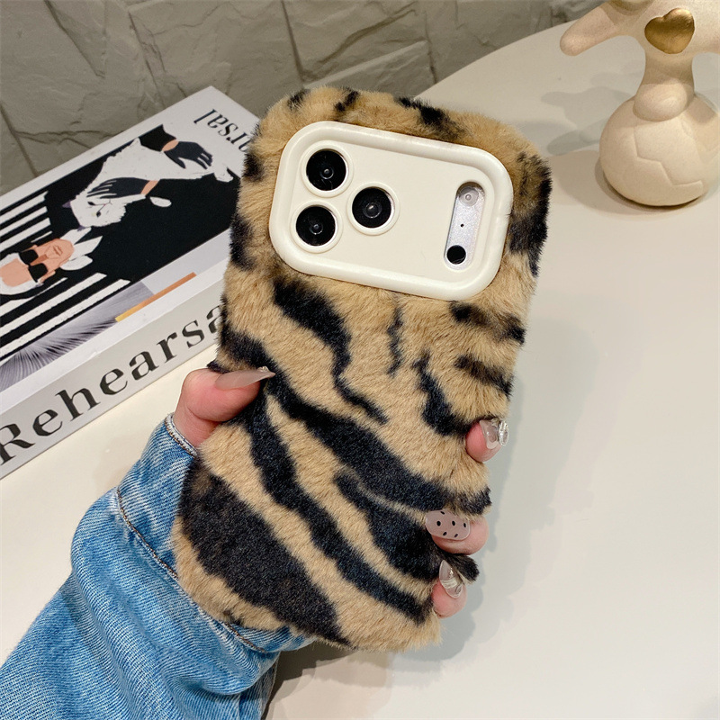 Luxury Zebra Pattern Fluffy Pl - Phone Cases Iphone 리뷰 및 가격