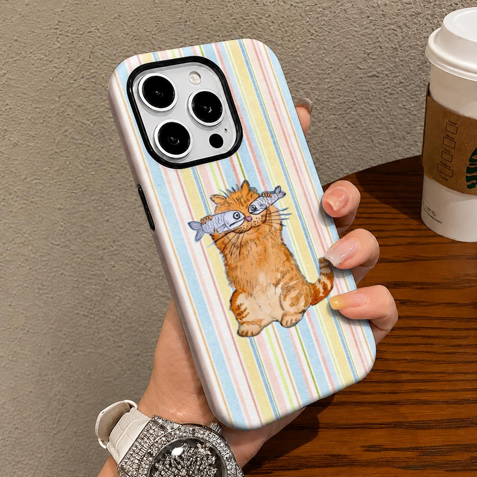 Cute Striped Pattern Phone Cas - Phone Cases For Iphone 16 리뷰 및 가격