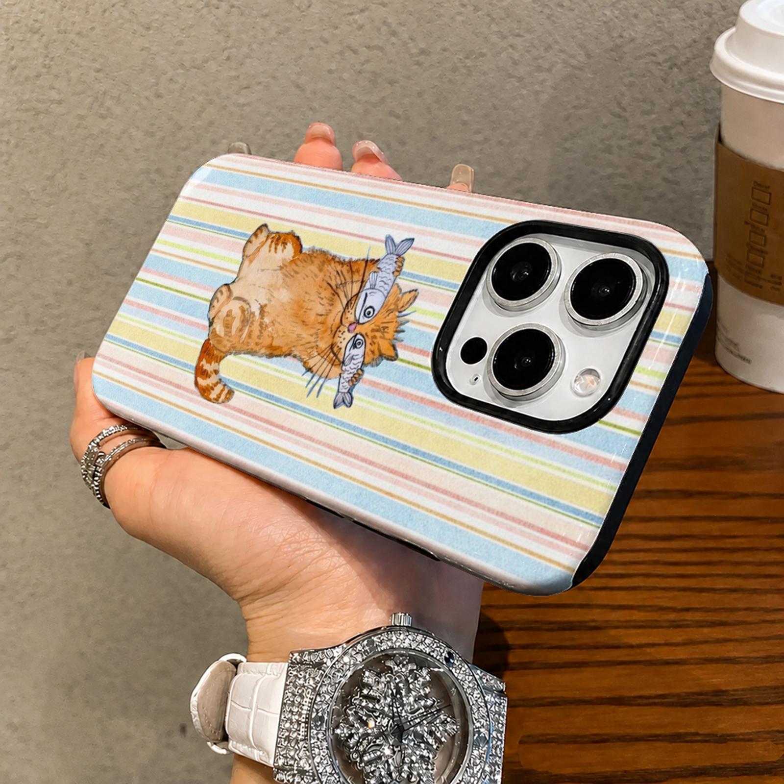 Cute Striped Pattern Phone Cas - Phone Cases For Iphone 16 리뷰 및 가격