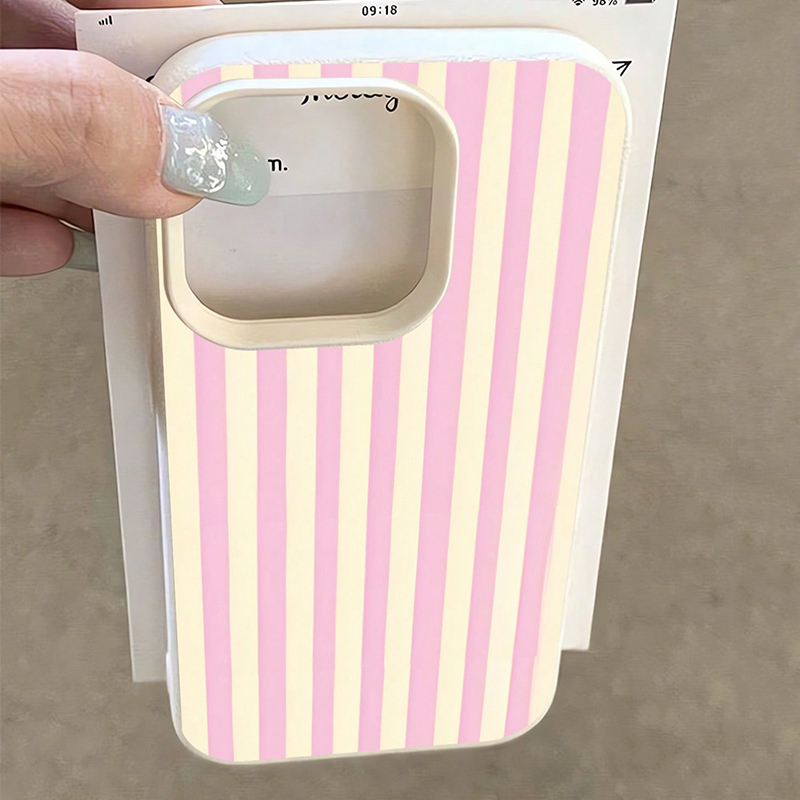 Simple Pink Vertical Striped L - Phone Cases Blue 리뷰 및 가격