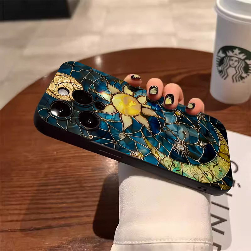 Aesthetic Sun Moon Print Phone - Phone Cases Samsung S25 Ultra 리뷰 및 가격