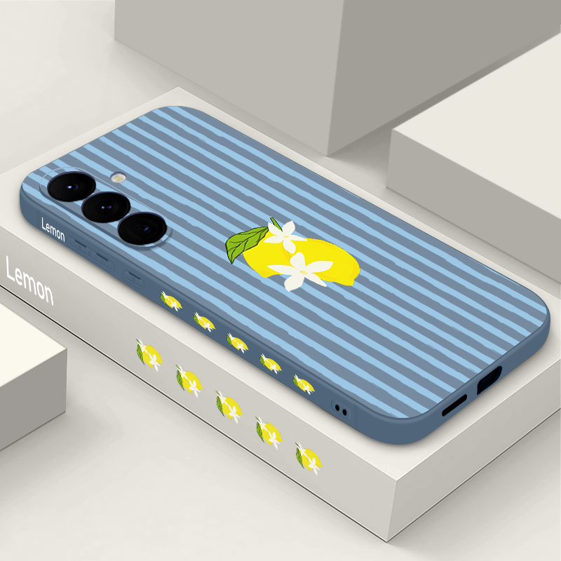 Stripe Lemon Print TPU Phone C - Phone Cases Samsung S25 Fe 리뷰 및 가격
