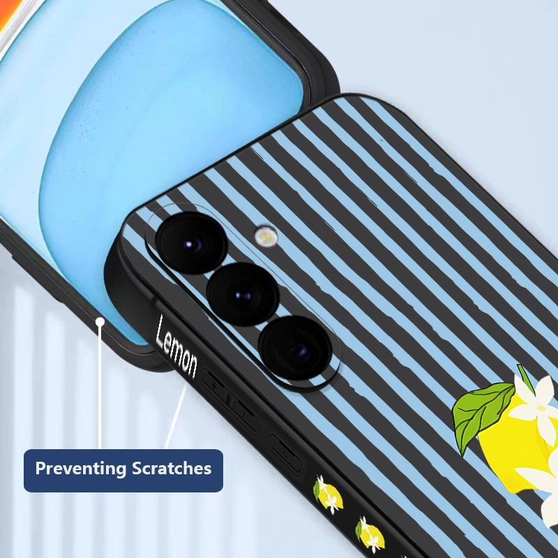 Stripe Lemon Print TPU Phone C - Phone Cases Samsung S25 Fe 리뷰 및 가격