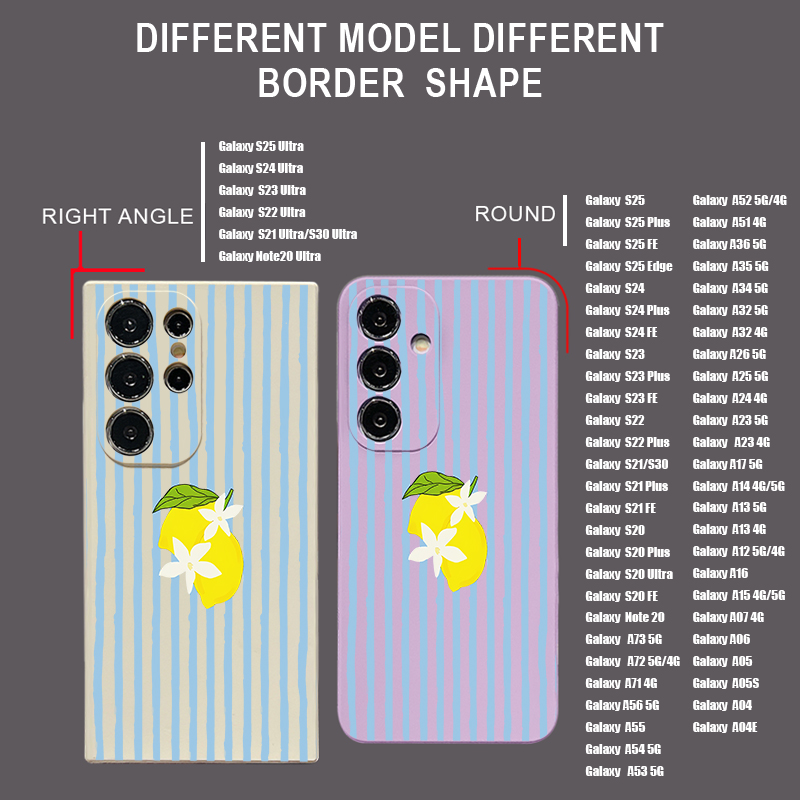Stripe Lemon Print TPU Phone C - Phone Cases Samsung S25 Fe 리뷰 및 가격