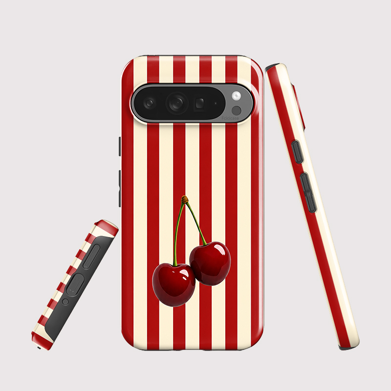 Fcicicase Cherry Stripe Patter - Phone Cases Google Pixel 9 리뷰 및 가격