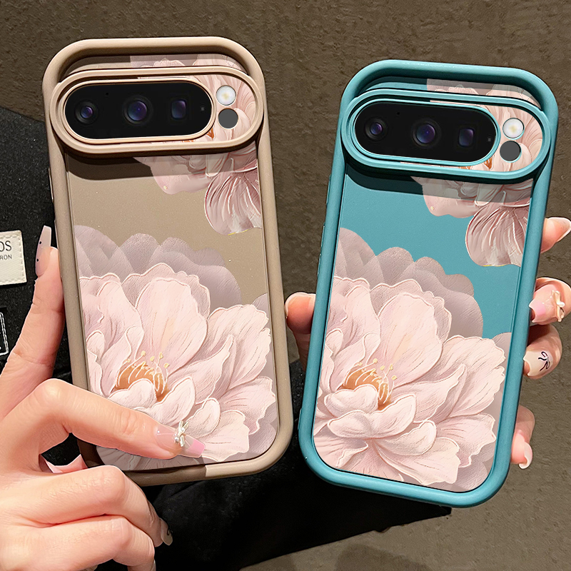 Pink Flowers Patterned Soft TP - Phone Cases Google Pixel 9 리뷰 및 가격