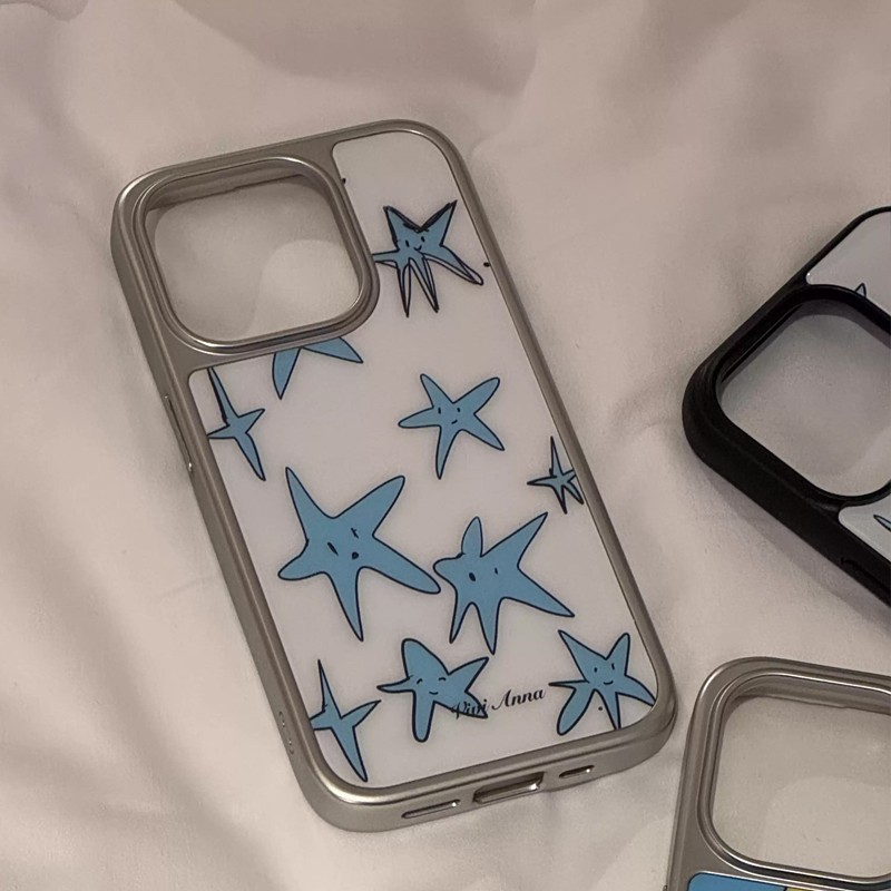 Korean INS Niche Creative Blue - Phone Cases Blue 리뷰 및 가격