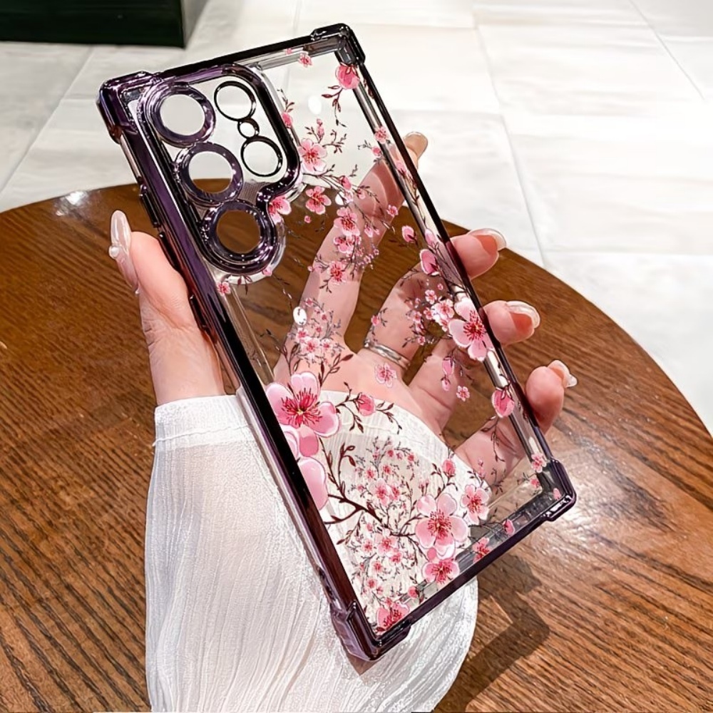 Cherry Blossom Electroplated F - Phone Cases Samsung S25 Fe 리뷰 및 가격