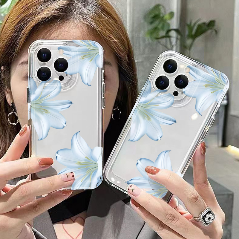 Fashion Exquisite White Lily F - Phone Cases For Iphone 16 리뷰 및 가격