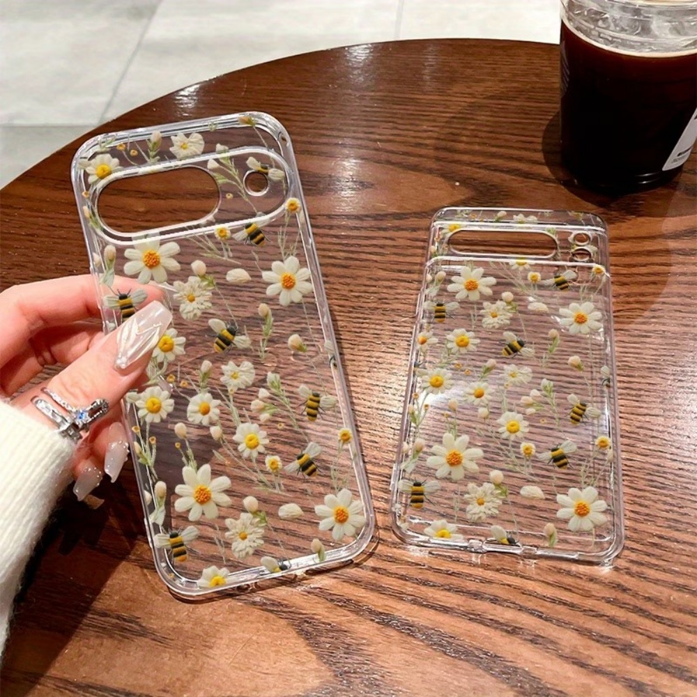 Cute Honeybee Flower Pattern S - Phone Cases Google Pixel 9 리뷰 및 가격