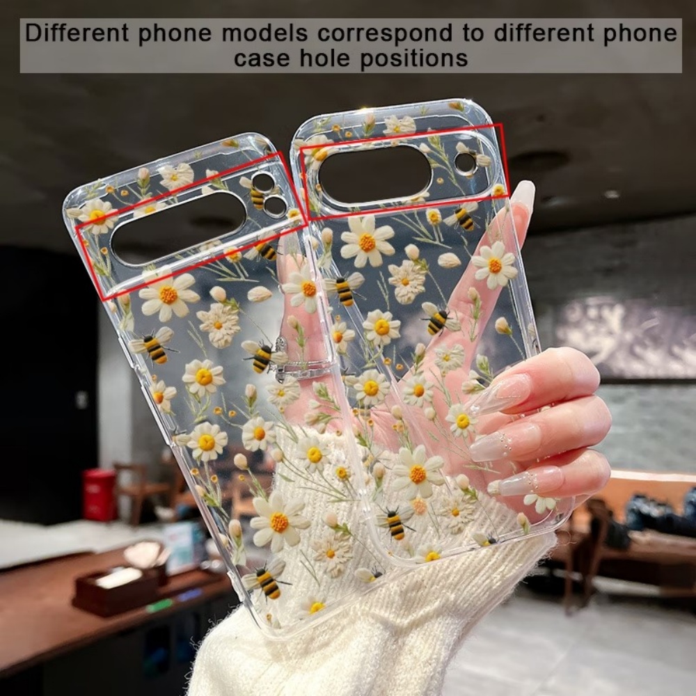 Cute Honeybee Flower Pattern S - Phone Cases Google Pixel 9 리뷰 및 가격