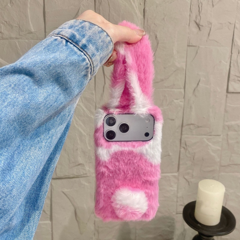 Cute Rabbit Design Fluffy Phon - Phone Cases Iphone 리뷰 및 가격